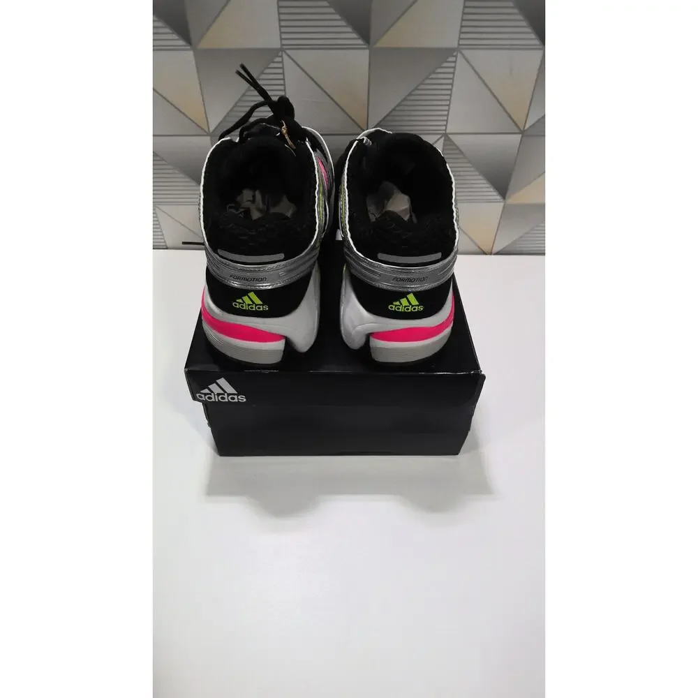 adidas Adistar Control 5 Men’s 10 Silver Black Pink Neon Y2K Running Shoes NIB